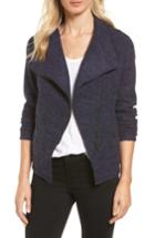 Petite Women's Halogen Knit Moto Jacket P - Blue