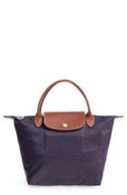 Longchamp 'small Le Pliage' Top Handle Tote - Blue