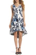 Women's Eliza J High/low Hem Fit & Flare Dress - Blue
