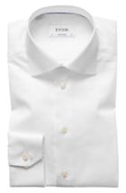 Men's Eton Contemporary Fit Twill Dress Shirt .5 - White