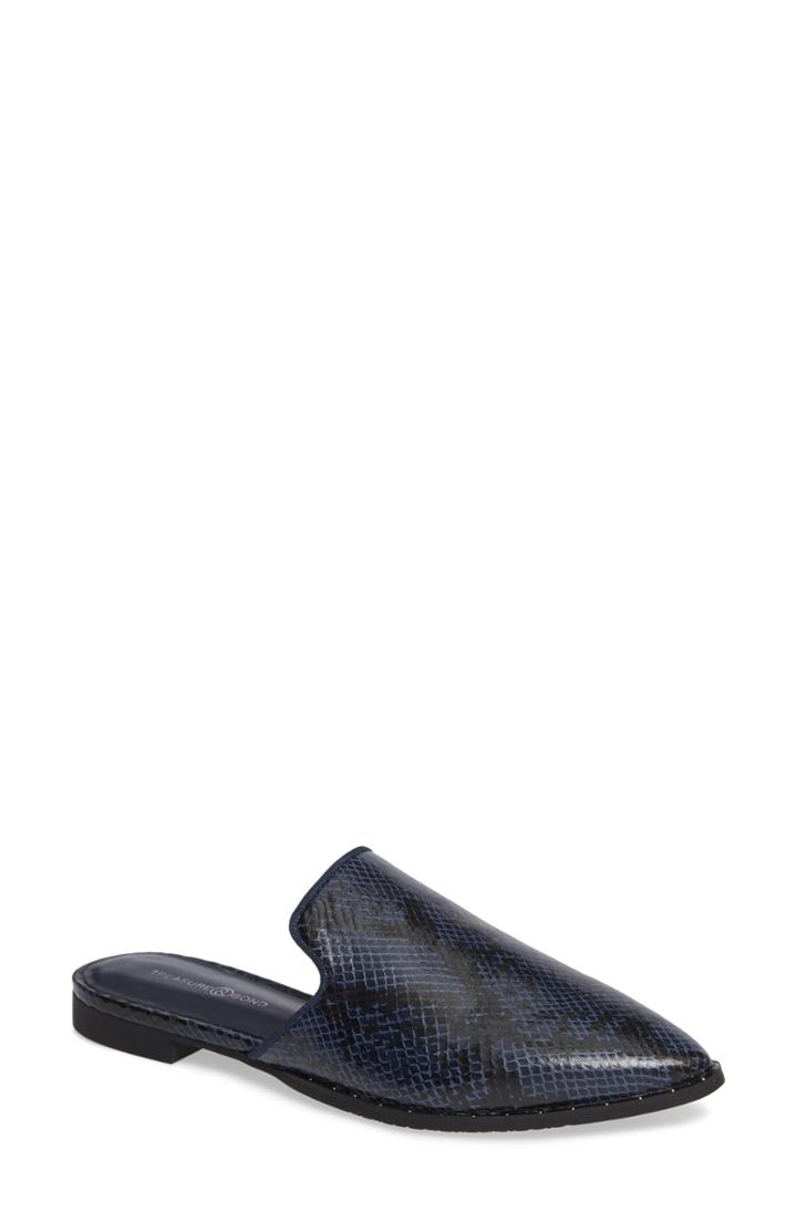 Women's Treasure & Bond Keaton Loafer Mule .5 M - Blue