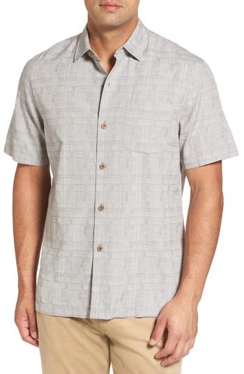 Men's Tommy Bahama Oceanside Woven Shirt - Brown