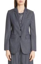 Women's Max Mara Ermes Wool Jacket Us / 36 It - Blue