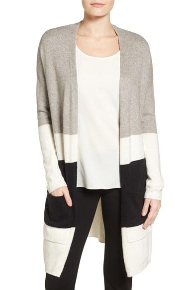 Women's Vince Camuto Colorblock Maxi Cardigan
