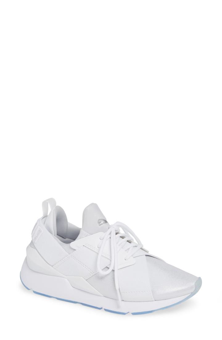 Women's Puma Muse Ice Sneaker .5 M - White