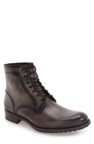 Men's Magnanni 'marcelo' Plain Toe Boot .5 M - Brown