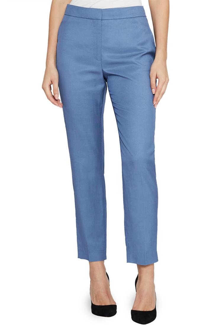 Women's Reiss Etta Wool Blend Trousers Us / 6 Uk - Blue
