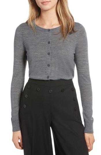 Women's 1901 Wool Blend Cardigan - Grey