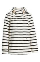 Women's Joules Right As Rain Print Waterproof Hooded Jacket - Black