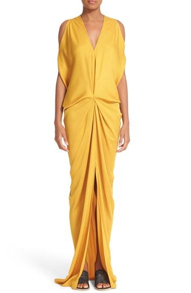 Women's Zero + Maria Cornejo Miu Cold Shoulder Drape Dress