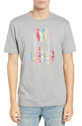 Men's Psycho Bunny Graphic T-shirt (l) - Grey