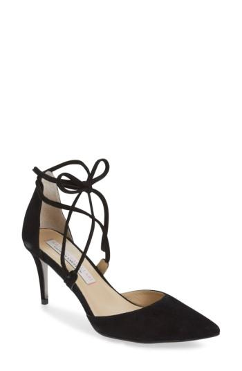 Women's Kristin Cavallari 'opel' Lace-up Pointy Toe Pump M - Black