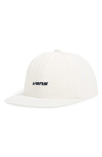 Men's Vans Norvell Jockety Embroidered Baseball Cap - White