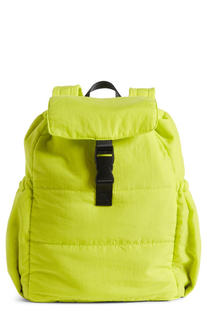 Trouve Teri Nylon Backpack - Green
