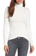 Petite Women's Halogen Long Sleeve Turtleneck P - Pink