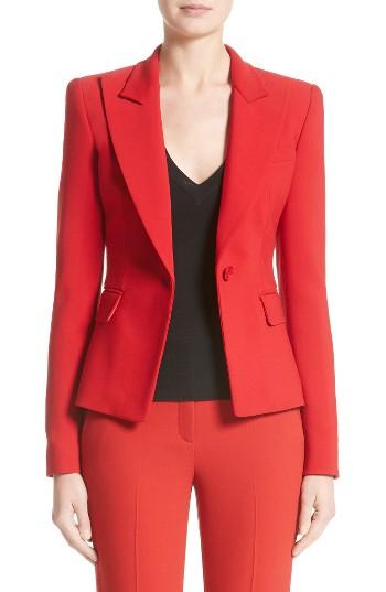 Women's Michael Kors Stretch Pebble Crepe Blazer