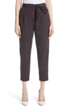 Women's Ted Baker London Belted Stripe Crop Pants - Blue