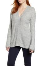 Women's Caslon V-neck Sweater - Grey