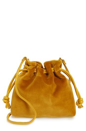 Clare V. Henri Velvet Bucket Bag -