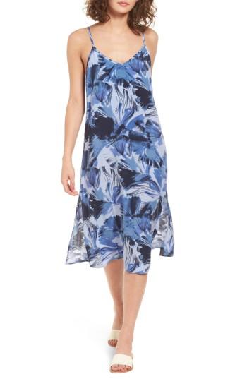 Women's Rvca Chasing Shadow Midi Dress - Blue