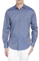 Men's Thomas Dean Regular Fit Chambray Sport Shirt - Blue