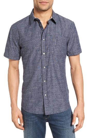 Men's Billy Reid Martin Slim Fit Dobby Chambray Sport Shirt