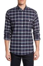Men's Nordstrom Men's Shop Fit Plaid Non-iron Sport Shirt
