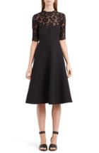 Women's Valentino Lace & Crepe Couture Dress