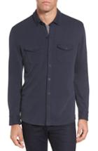 Men's Michael Bastian Trim Fit Pima Cotton Knit Sport Shirt - Blue
