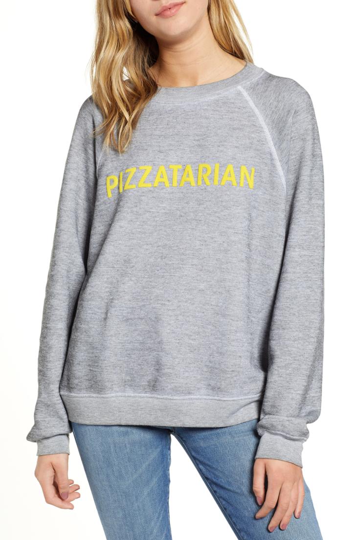 Women's Wildfox Pizzatarian Sommers Sweatshirt
