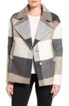 Women's Laundry By Shelli Segal Plaid Swing Coat