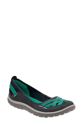 Women's Clarks Aria Flat .5 M - Blue