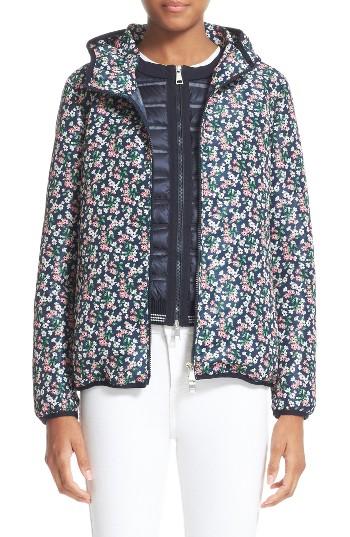 Women's Moncler Vive Floral Print Hooded Jacket