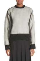 Women's Noir Kei Ninomiya Organdy Overlay Sweater