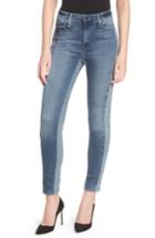 Women's Good American Good Waist Piecing High Waist Skinny Jeans - Blue