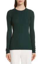 Women's Theory Mirzi Ribbed Sweater, Size - Green