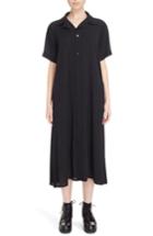 Women's Y's By Yohji Yamamoto Oversize Shirtdress - Black