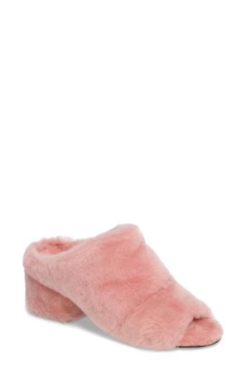 Women's 3.1 Phillip Lim Genuine Shearling Cube Mule Us / 36eu - Pink