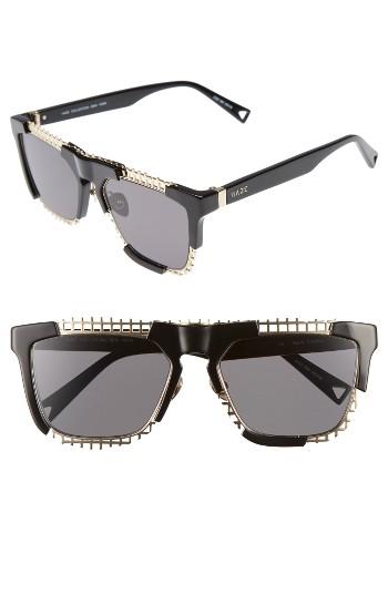 Women's Haze Coz 55mm Square Sunglasses - Black