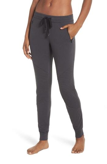 Women's Alo Urban Moto Sweatpants - Grey