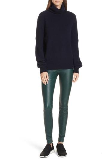Women's Vince Bishop Sleeve Cashmere Sweater - Blue