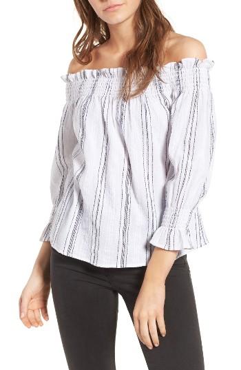 Women's Socialite Stripe Off The Shoulder Top