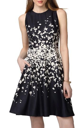 Women's Donna Morgan Floral Fit & Flare Dress - Blue