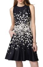 Women's Donna Morgan Floral Fit & Flare Dress - Blue