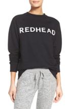 Women's Brunette The Label Redhead Lounge Sweatshirt /small - Black