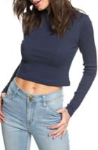 Women's Roxy Joy & Smile Ribbed Crop Top - Blue
