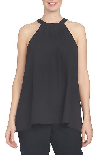 Women's Cece Pleat Halter Style Blouse - Black