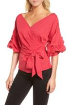 Women's Chelsea28 Wrap Top, Size - Red