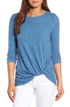 Women's Gibson Cozy Twist Front Pullover - Blue