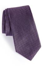 Men's Nordstrom Men's Shop Charlie Dots Silk Tie, Size - Black
